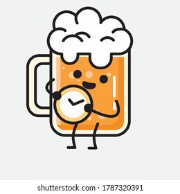 An illustration of Cute Beer Vector Character