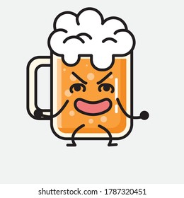 An illustration of Cute Beer Vector Character
