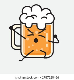 An illustration of Cute Beer Vector Character