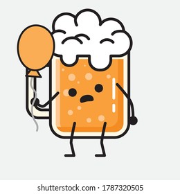 An illustration of Cute Beer Vector Character