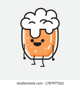 An illustration of Cute Beer Vector Character