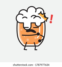 An illustration of Cute Beer Vector Character