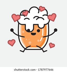 An illustration of Cute Beer Vector Character