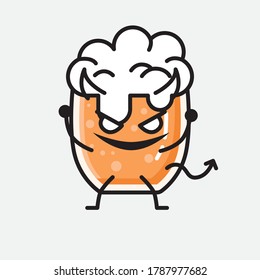 An illustration of Cute Beer Vector Character