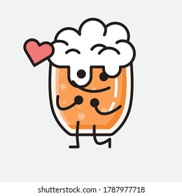 An illustration of Cute Beer Vector Character