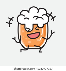 An illustration of Cute Beer Vector Character