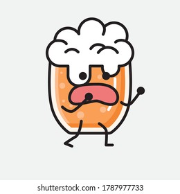 An illustration of Cute Beer Vector Character