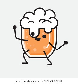 An illustration of Cute Beer Vector Character