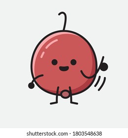 Ilustración del carácter de vector de frutas de Berry
