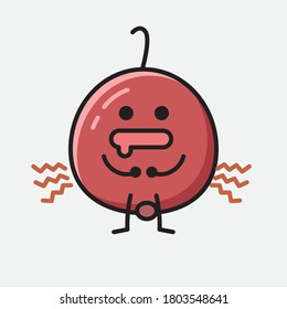 An illustration of Cute Berry Fruit  Vector Character