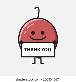 An illustration of Cute Berry Fruit  Vector Character