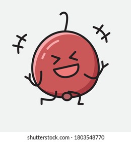 Ilustración del carácter de vector de frutas de Berry