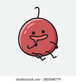 An illustration of Cute Berry Fruit  Vector Character
