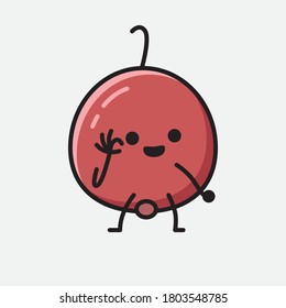 Ilustración del carácter de vector de frutas de Berry