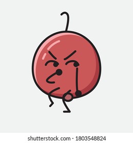 Eine Illustration von Cute Berry Fruit Vector Character