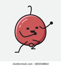 Eine Illustration von Cute Berry Fruit Vector Character