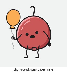 Ilustración del carácter de vector de frutas de Berry