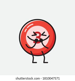 An illustration of Cute Billiard Ball Mascot Vector Character