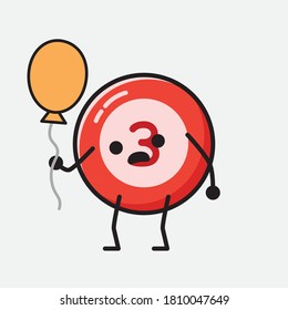 An illustration of Cute Billiard Ball Mascot Vector Character