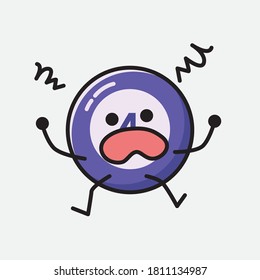 An illustration of Cute Billiard Ball Mascot Vector Character