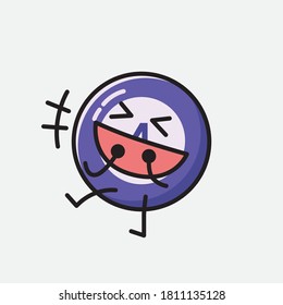 An illustration of Cute Billiard Ball Mascot Vector Character