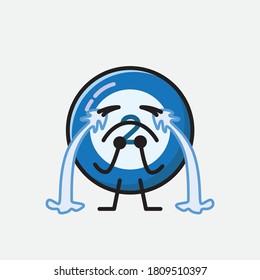 An illustration of Cute Billiard Ball Vector Character