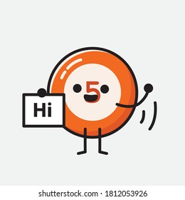 Ilustración del carácter de vector de bolas de Billiard 