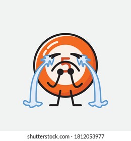 An illustration of Cute Billiard Ball  Vector Character 
