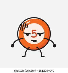 Ilustración del carácter de vector de bolas de Billiard 
