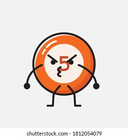 Ilustración del carácter de vector de bolas de Billiard 