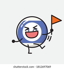 Ilustración del carácter de vector de bolas de Billiard