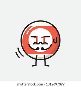 Ilustración del carácter de vector de bolas de Billiard