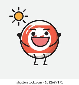 Ilustración del carácter de vector de bolas de Billiard