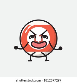 Ilustración del carácter de vector de bolas de Billiard