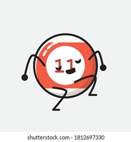 Ilustración del carácter de vector de bolas de Billiard