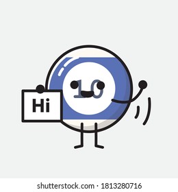 Ilustración del carácter de vector de bolas de Billiard