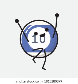 Ilustración del carácter de vector de bolas de Billiard