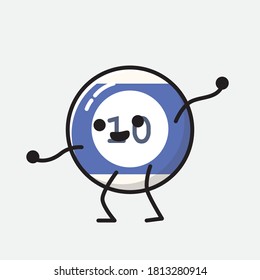 Ilustración del carácter de vector de bolas de Billiard
