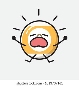Ilustración del carácter de vector de bolas de Billiard
