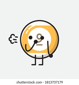 Eine Illustration von Cute Billiard Ball Vector Character