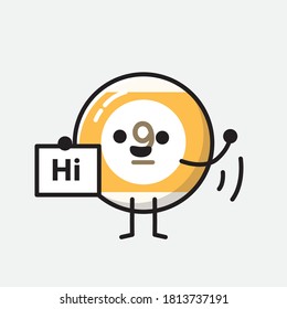 Ilustración del carácter de vector de bolas de Billiard