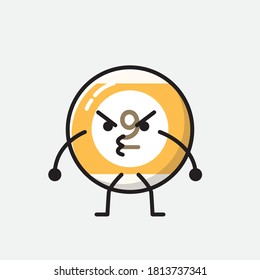 Ilustración del carácter de vector de bolas de Billiard