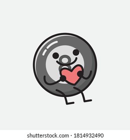 An illustration of Cute Billiard Ball Vector Character 