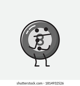 Ilustración del carácter de vector de bolas de Billiard 