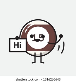 Ilustración del carácter de vector de bolas de Billiard