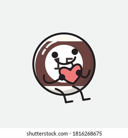 An illustration of Cute Billiard Ball  Vector Character