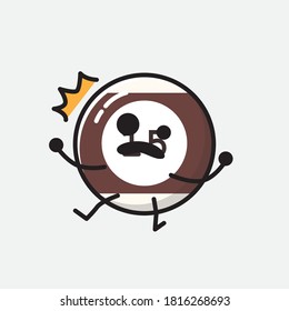 Eine Illustration von Cute Billiard Ball Vector Character