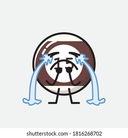 An illustration of Cute Billiard Ball  Vector Character
