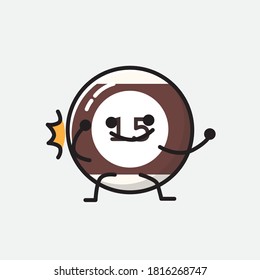Ilustración del carácter de vector de bolas de Billiard