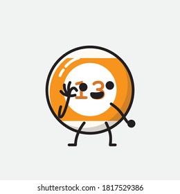 Ilustración del carácter de vector de bolas de Billiard